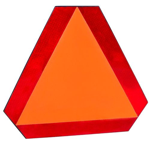 Slow Moving Vehicle Plastic Emblem, 14 Inches.