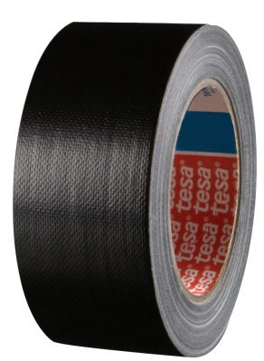 Tesa Tapes Professional Grade Heavy-Duty Duct Tapes, Black, 2 in x 60 yd x 12 mil, 24 RL/CA