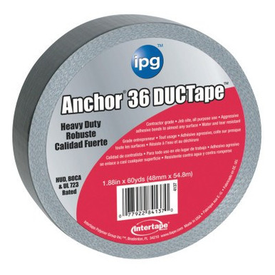 Intertape Polymer Group AC36 HVAC Cloth Duct Tape, Silver, 1.88 in x 60 yd x 11 mil, 24/CA