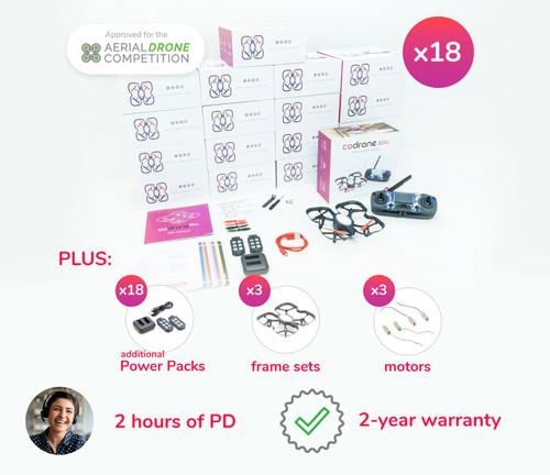 Robolink CoDrone EDU Drone, 18-Pack plus PD