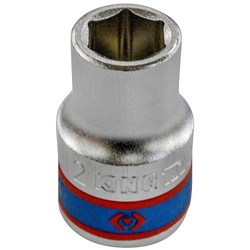 King Tony 1/2" Drive Chrome Standard Socket 6-Points