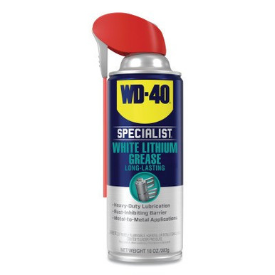 WD-40 Specialist Protective White Lithium Grease, Aerosol Can, 10 oz, 6/CA, #300615