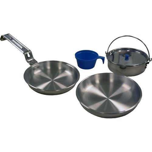 Heavy Duty Aluminum Camping Mess Kit, 5 Piece