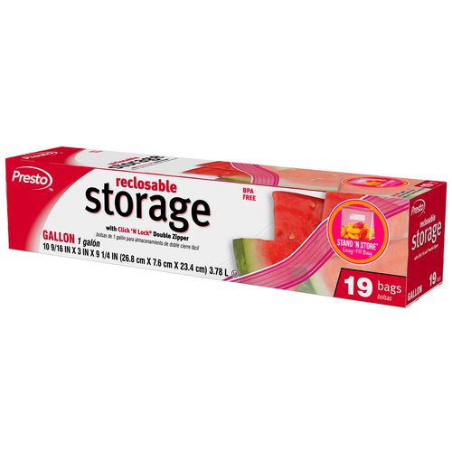 Gallon Storage Bags, 19 Bags per Box