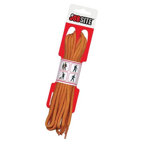 JOBSITE Yellow/Brown Braided Laces, 45" Long