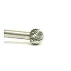 SD-53 Double Cut Ball Carbide Burr, 3/16" x Ball x 1/8" (Qty. 1)