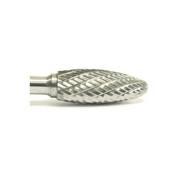 SH-2 Double Cut Carbide Burr Flame, 5/16" x 3/4" x 1/4" (Qty. 1)