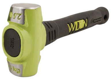 JPW Industries B.A.S.H Unbreakable Handle Sledge Hammer, 2-1/2 lb Head, 12 in Ergonomic Handle, 1/EA, #20212
