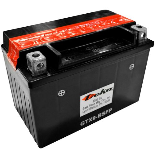 Deka Battery for Motorcycle and ATV, 12 Volt, 130 CCA