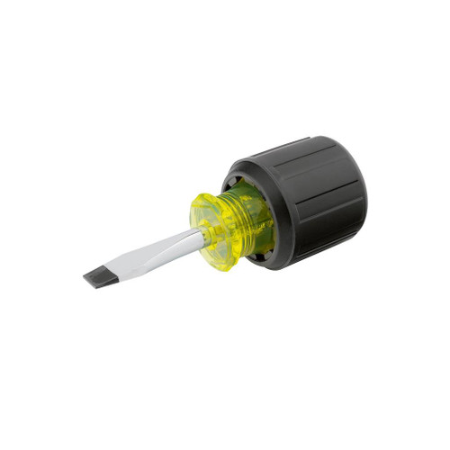 Stanley Vinyl Grip Round Blade Standard Tip Screwdriver, 1/4" x 1-1/2"L