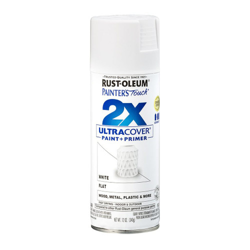 Rust-Oleum 2X Ultra Cover Spray Paint + Primer, Flat White