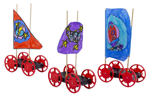 TeacherGeek Sail Car Activity, 10-Pack