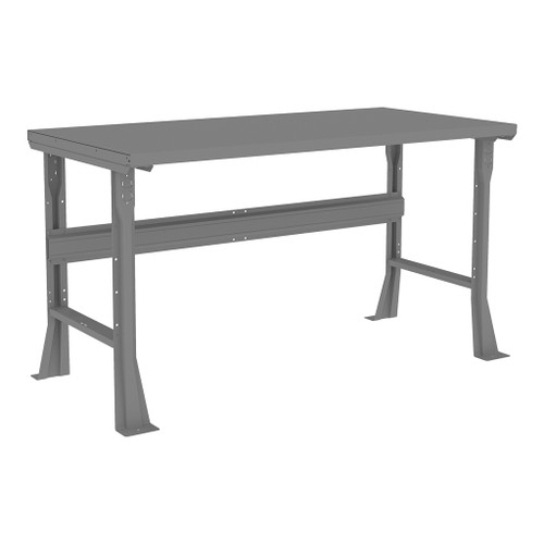 Tennsco Work Bench with Steel Top and Flared Legs, 6'W x 36"D