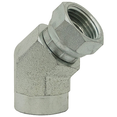 1-1/4" NPT Female x 1-1/4" NPT Female Swivel 45 Degree Elbow 1504-20-20 Adapter