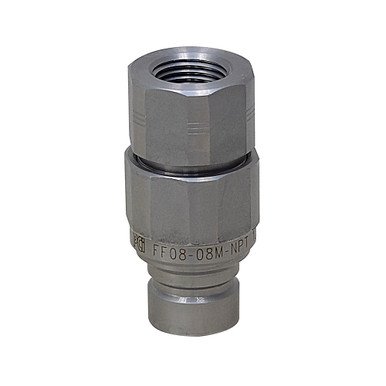 1/2" NPT Flush Face Quick Coupler Tip ISO 16028 Pressure Components Inc FF08-08M-NPT