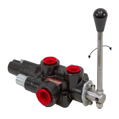 1 Spool 20 GPMRotary Spool Marine Control Valve Brand Hydraulics MPOA755T4HRE
