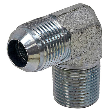 JIC 6 Male x 1/2" NPT Male 90 Degree Elbow 2501-06-08 Adapter