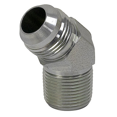 JIC 6 Male x 1/2" NPT Male 45 Degree Elbow 2503-06-08 Adapter
