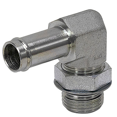 3/4" Hosebarb x SAE 12 Male 90 Degree Elbow 4601-12-12 Adapter