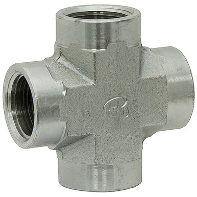 1/4" NPT Female x 1/4" NPT Female x 1/4" NPT Female x 1/4" NPT Female Cross 5652-04-04-04-04 Adapter