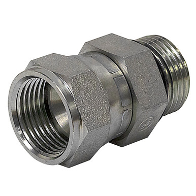 SAE 8 Male x JIC 8 Female Swivel Straight 6402-08-08 Adapter