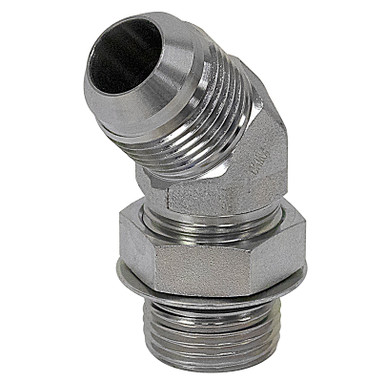 JIC 6 Male x SAE 6 Male 45 Degree Elbow 6802-06-06 Adapter