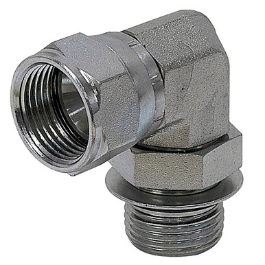 SAE 4 Male x JIC 4 Female Swivel 90 Degree Elbow 6809-04-04 Adapter