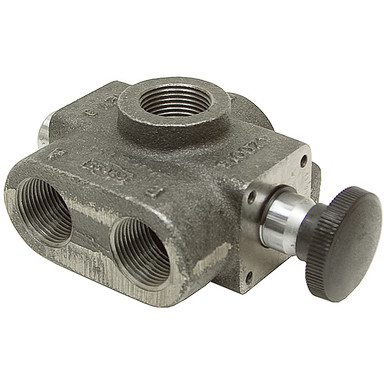 1" NPT 40 GPM Single Selector Valve Cross VS4BKLF7 128101