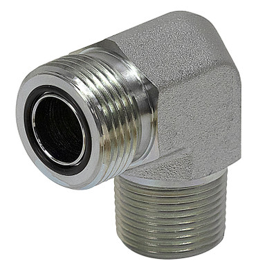ORFS 8 Male x 1/2" NPT Male 90 Degree Elbow FF2501-08-08 Adapter