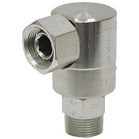 1/4" NPTM x 1/4" NPTF Swivel Live Swivel 90 Elbow Super Swivels 9SS4MP25XPS25ZV