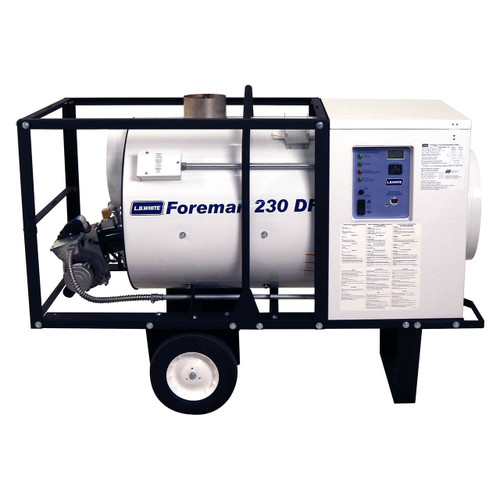 L.B. White Foreman 230 DF 230,000 BTU Indirect Fired Dual Fuel LP/NG Heater (Link Capable)