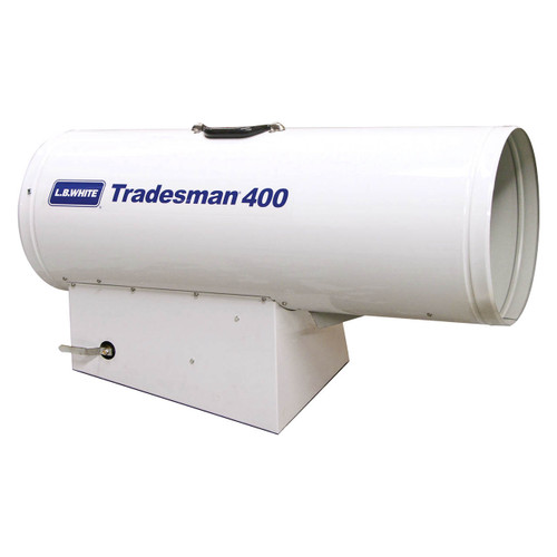 L.B. White Tradesman 400 Forced Air 400,000 BTU Direct Fired LP Open Flame Heater