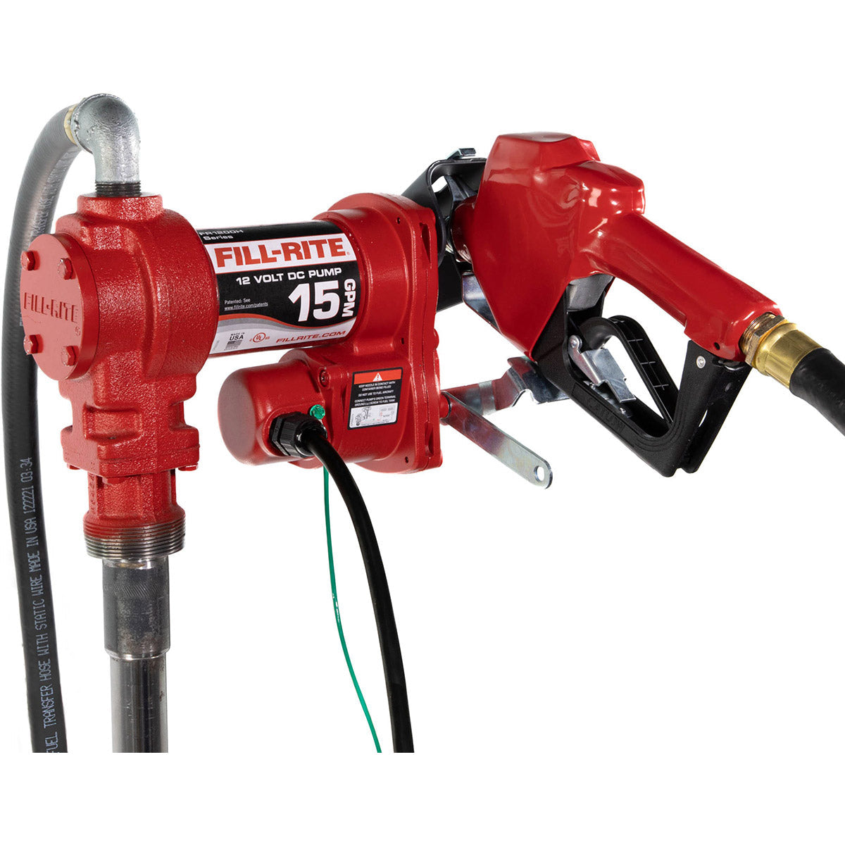 Fill-Rite FR1210HA 12V DC 15 GPM Fuel Transfer Pump Kit