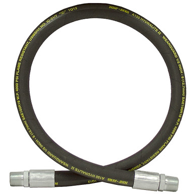 1/2" x 240" 1/2 NPTM x 1/2 NPTM SAE 100R16 Hydraulic Hose Assembly 4000 PSI NRP Jones