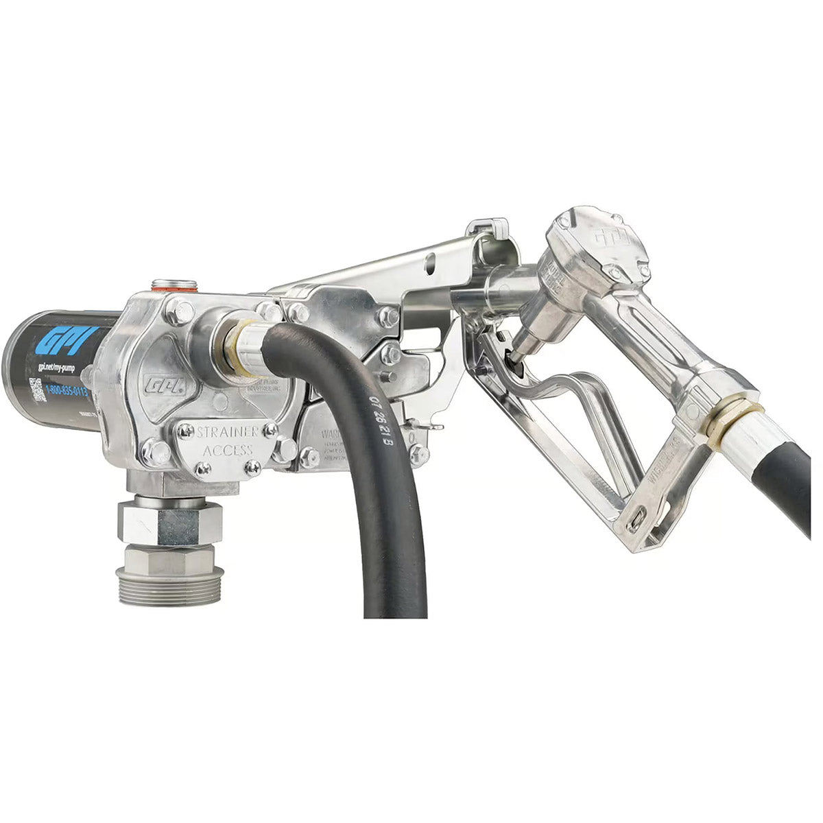 115 VOLT M-1115 FUEL TRANSFER PUMP WITH HOSE AND MANUAL NOZZLE - 12 GPM