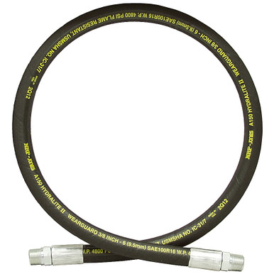 3/8" x 300" 3/8 NPTM x 3/8 NPTM SAE 100R16 Hydraulic Hose Assembly 4800 PSI NRP Jones