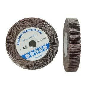 Flap Wheels Angle Grinders/Sanders, 4 1/2" x 3/4" x 5/8", Grit 80, Aluminum Oxide, (10/Pkg)