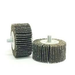 Premium Quick Change Flap Wheel, 1" x 5/8" x 1/4", 80 Grit, Aluminum Oxide, (50/Pkg)