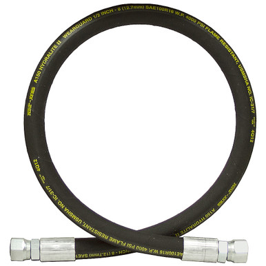 1/2" x 48" JIC 10F Swivel x JIC 10F Swivel SAE 100R16 Hydraulic Hose Assembly 4000 PSI NRP Jones