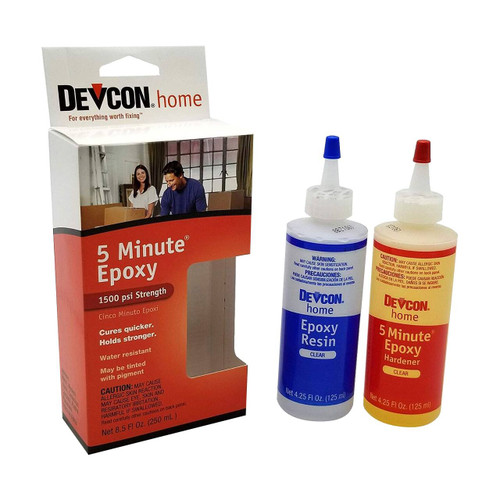 Devcon 5-Minute Epoxy, 4-1/4 oz. bottles