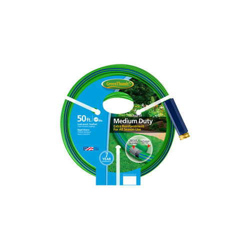 Green Thumb Nylon Garden Hose, 5/8" dia. x 50'L