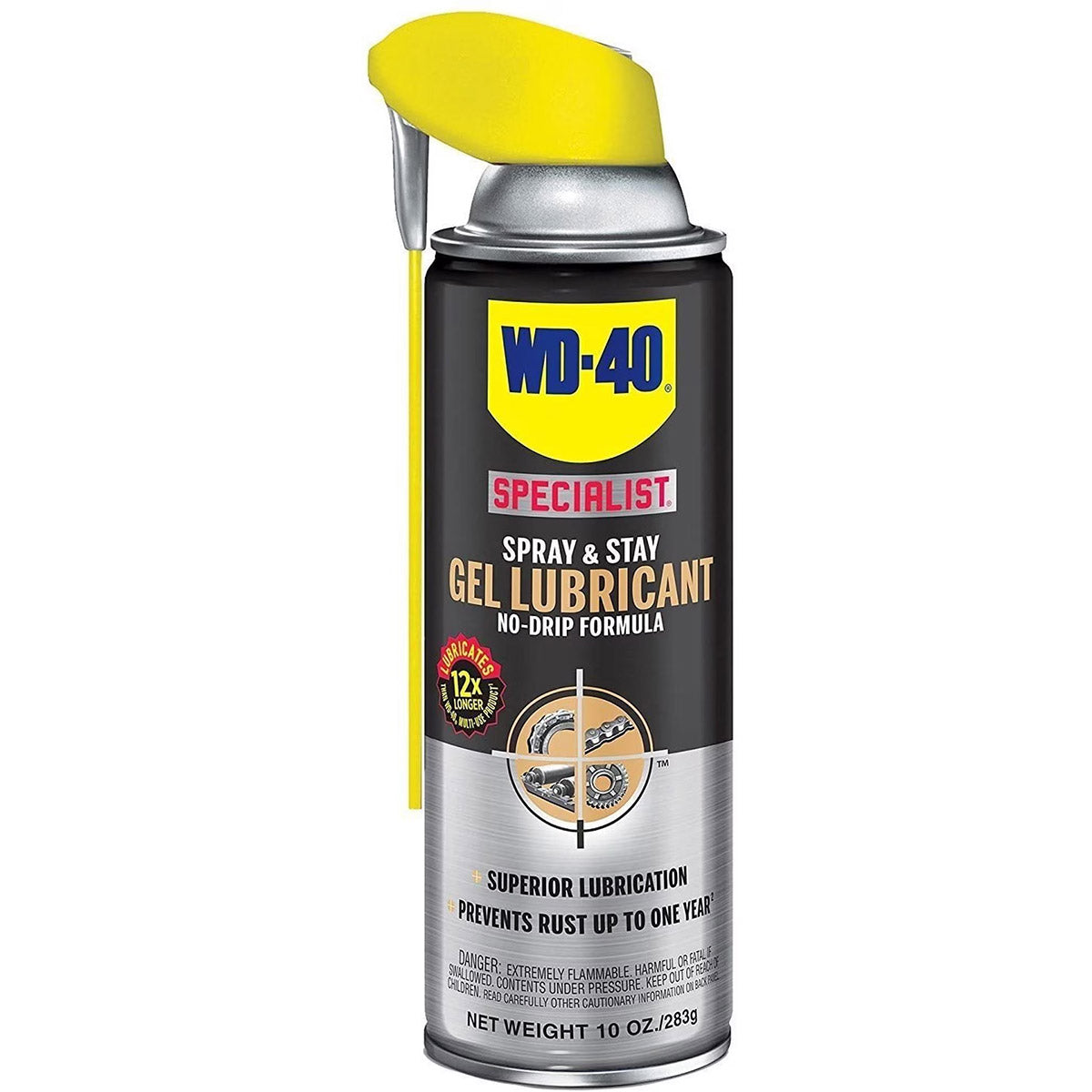 WD-40 SPRAY & STAY GEL LUBRICANT - 10 OZ AEROSOL