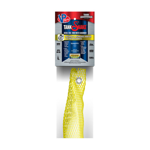 VP Racing Fuels 34930 Instant Yellow Tank Snake™, 4 in. x 12 ft., 288 oz. Absorp. Cap.