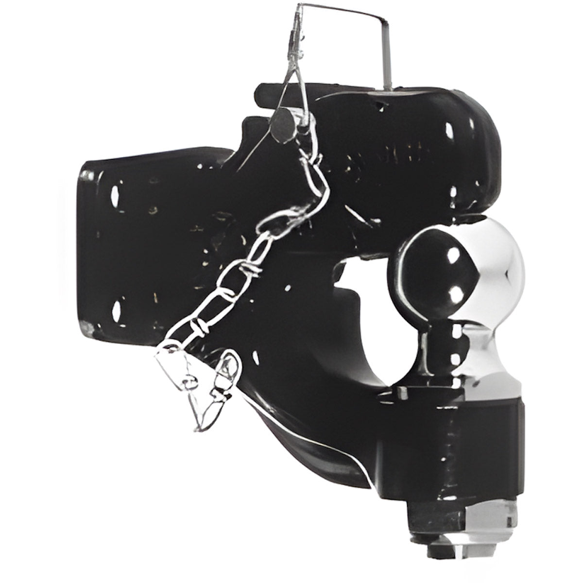 8 TON FORGED DUAL PURPOSE PINTLE & BALL HITCH -2-5/16" TRAILER BALL
