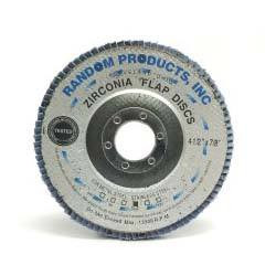 High Performance Blue Flat Flap Disc With Fiberglass Backing, 4 1/2" x 7/8", Type 29, Grit 50, Zirconia, Blue (10/Pkg)