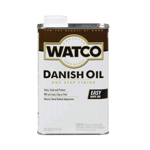 Watco Danish Oil Stain & Finish, Medium Walnut, Qt.