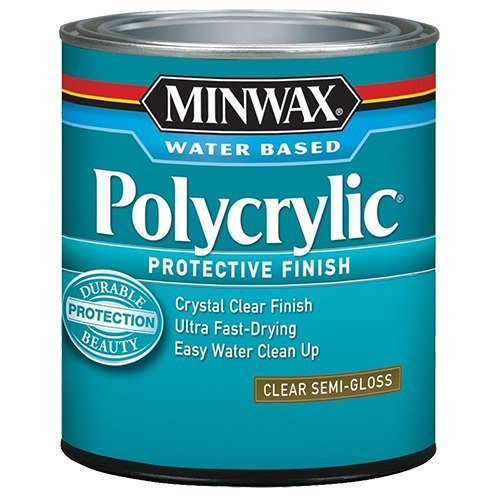 Minwax Polycrylic Water-based Finish, Semi-Gloss, Gal.