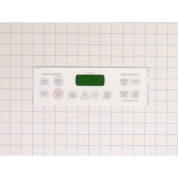GE Replacement Control Panel Faceplate For Range, Part#wb27t10677