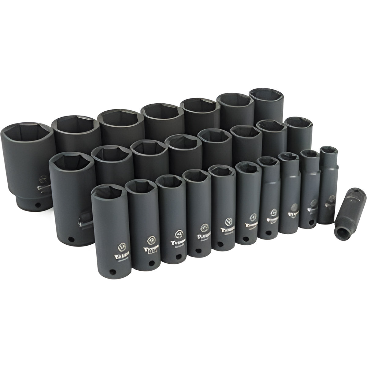 26 PC 1/2" DRIVE METRIC DW IMPACT SOCKET