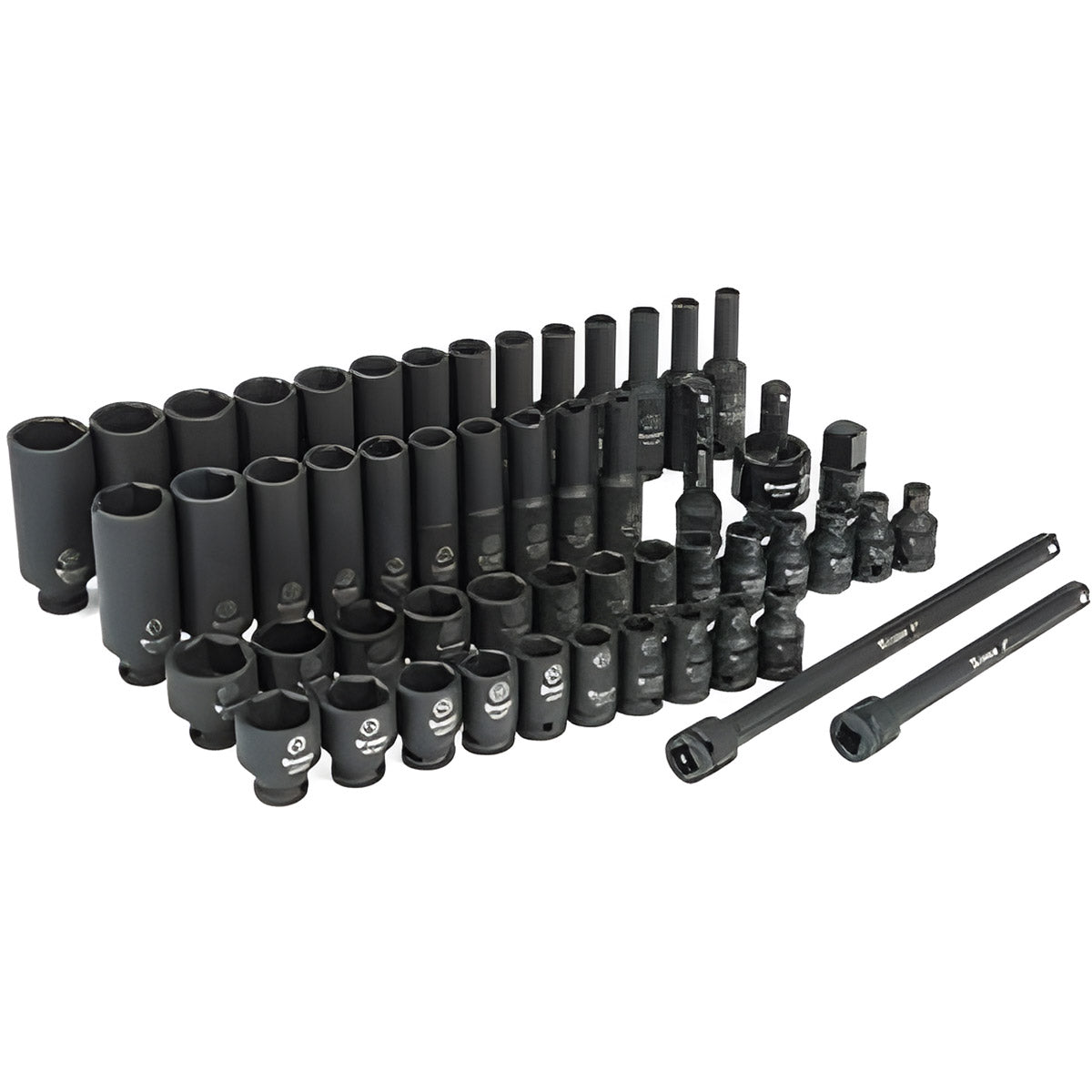 53 PC 1/4" DRIVE SAE & METRIC IMPACT SOC